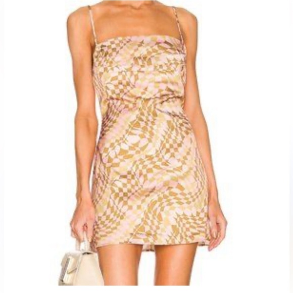 AFRM Dresses & Skirts - AFRM Doss Pleated-Front A-Line Mini Dress Large